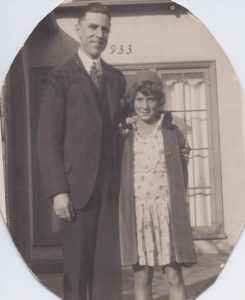 Dorothy, 8, with her adoptive father, Paul Clifford Hill