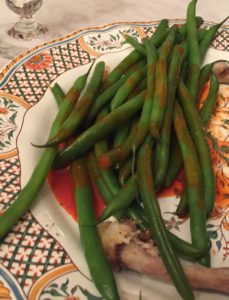 Mexican hot sauce on green beans? Yep.