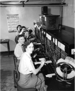 Switchboard operators, 1952