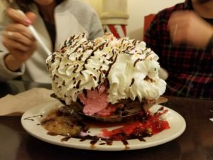 You need two people to eat a banana split from 